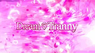 Beautiful trans woman Kelly Silva has two hard cocks in her ass.