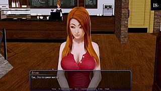 Asian harem hotel gameplay with outdoor flashing in part 8