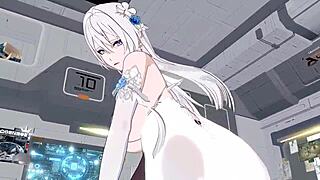 3D Animation Deep Space Eye Gengchen Female Riding Position