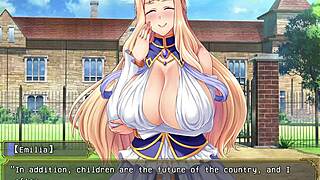 Queen gets creampied in hardcore hentai game!