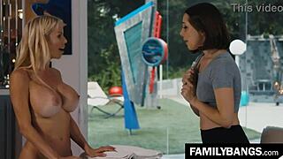 Lone Housewife Subtly Invites Young 18+ Masseuse Alexis Fawx And Jenna Sativa