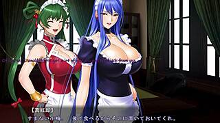 Maid-San's Big Tits Orgasm From Monster Cock In POV Game