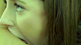 sexy busty lesbian babes lick pussies and fuck with strapon dildo