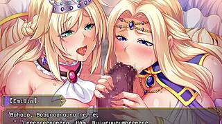 Queen gets creampied in hardcore hentai game!