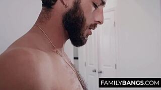 Stepbrother and stepdaughter’s hot scene in Familybangs.com