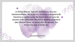 F4M femdom JOI 1 of 12 - A liquid lunch to die for