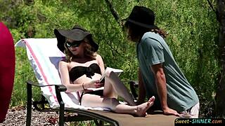 Beautiful woman with a perfect body seduces her stepfather.