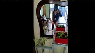 The cleaning lady feels sexy in ripped clothes for amateurs.