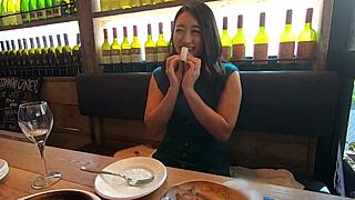 The asian babe delights in cum overflowing during doggystyle, riding, and missionary.