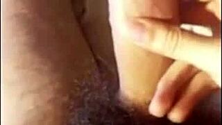 Hot Chilean Moans During Intense Masturbation with Semen