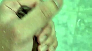 Cute brazilian twink with big dick plays solo in the shower.