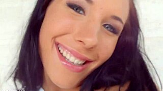 Kyra Hot Teases with Dildo Between Her Big Tits?