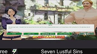 Seven lustful sins in the game world