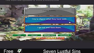 Seven lustful sins in the game world