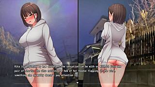 Teen Girl Masturbates Naked On Night Stroll, Cumming At Doors!