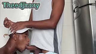 Work friends explore taboo gay sex outdoors with anal and facials