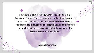 F4M femdom JOI 1 of 12 - A liquid lunch to die for