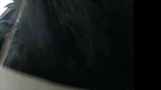 Exhibitionist with big natural tits in the park.