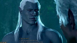 Baldur's Gate 3 Naked Playthrough Featuring Astarion's Scenes Without Mods