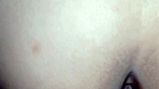 I share a close moment with my virgin stepsister who gets excited easily at home