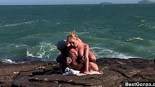 Busty Blonde Tarra White's Ocean Threesome Adventure