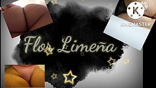 At work she plays alone with Peruvian toys dildo on ass