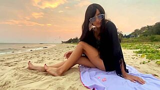 chasing sunsets with sexy beach beauty