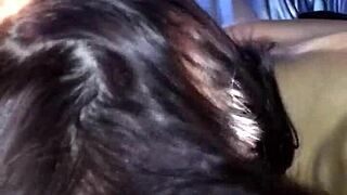 Cum Slut Slurps Black Pole With Super Head Skills