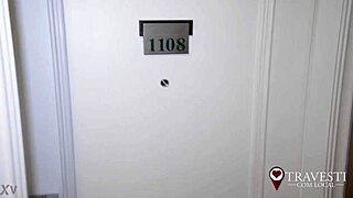 Beautiful transsexual Nathy welcomes a special client in her luxurious apartment in Spain.