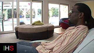 feeling the huge black cock pound her pussy