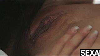 lesbian beauties licking each other to wild climaxes.