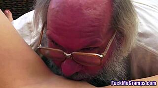 Wow! Hairy Grandpa Bangs Hot Teen 18+!