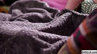 Eliza and Scarlet enjoy some fun lesbian activities together.