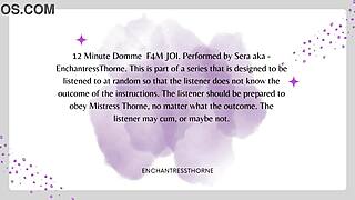 I give you jerk off instructions for cum eating