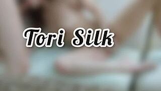 Sexy Babe Spreads Legs for Tori Silk