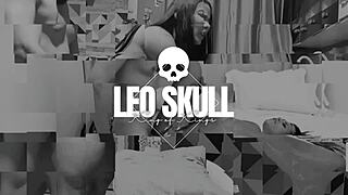 Brazilian brunette takes all the cum