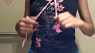 Cute Skinny Brunette Girl Indian Self Video