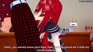 rias gremory begs for sex in hentai fantasy