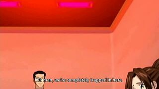 Big tits milf in lingerie enjoys group sex in hentai