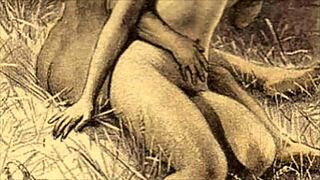 Vintage erotic illustration