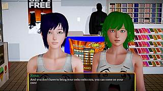 Intense cartoon redhead family homemade action