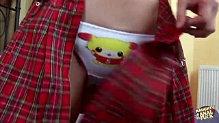 Eye contact sparks passion, leading to deepthroat, anal, and cum for horny Russian couple.