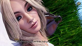 Gorgeous Maya and Josy in erotic 3D game picnic