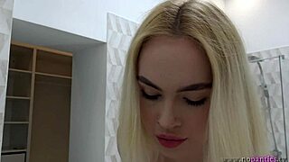 Tattooed sexy girlfriend switches panties in bathroom, looking hot! 🔥