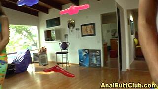 shaking ass slut in anal play