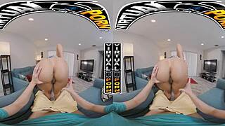 Virtual reality sex with stepmom carmela clutch doing chores.