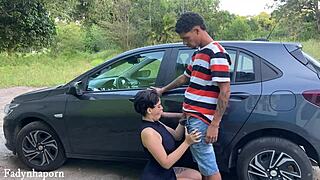 rabuda gostosa fode com uber em sitio abandonado