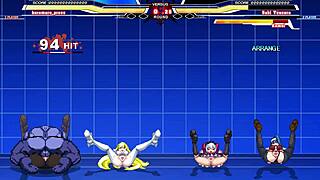 Kuromaru battles arcana heart in epic fight