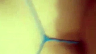 Madura sexy latina loves me fucking her with my thong on and sucking her clit