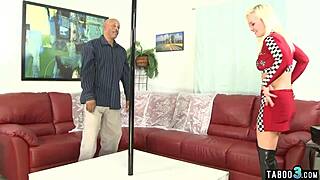 Teen Whitney Grace Dances on Stepdad's Massive Black Shaft